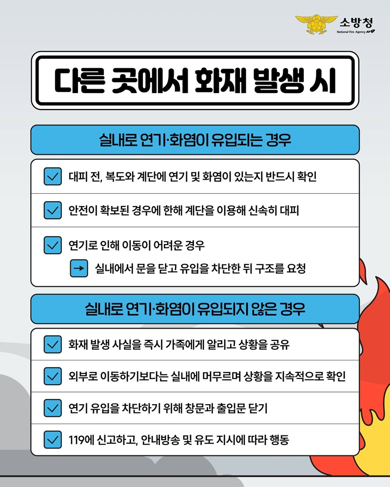 불나면 무조건 대피? NO!