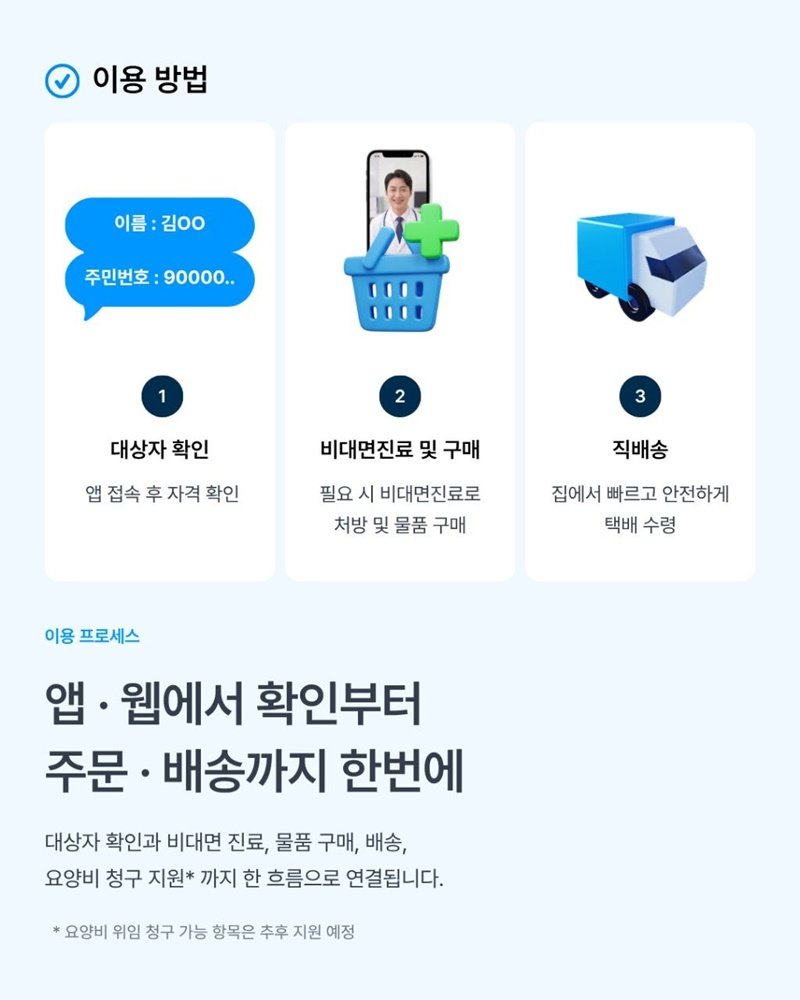 희귀질환자 의료물품 집으로 직배송