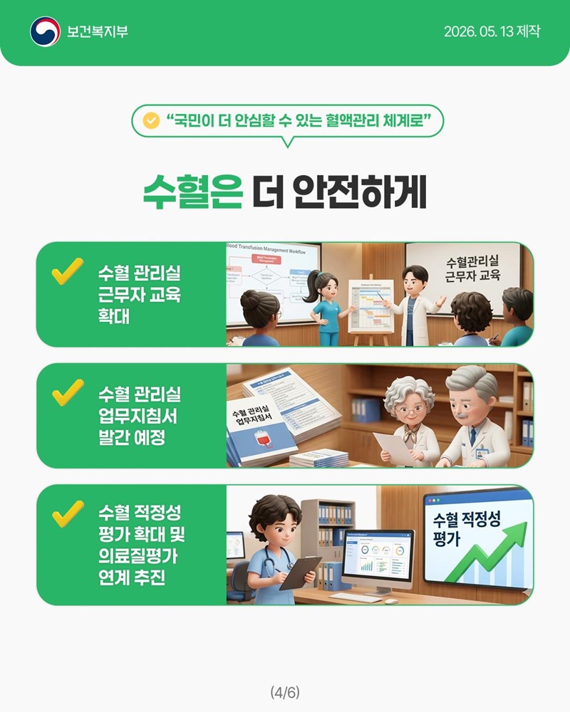 앞으로 헌혈, 더 편해지고 안전해집니다