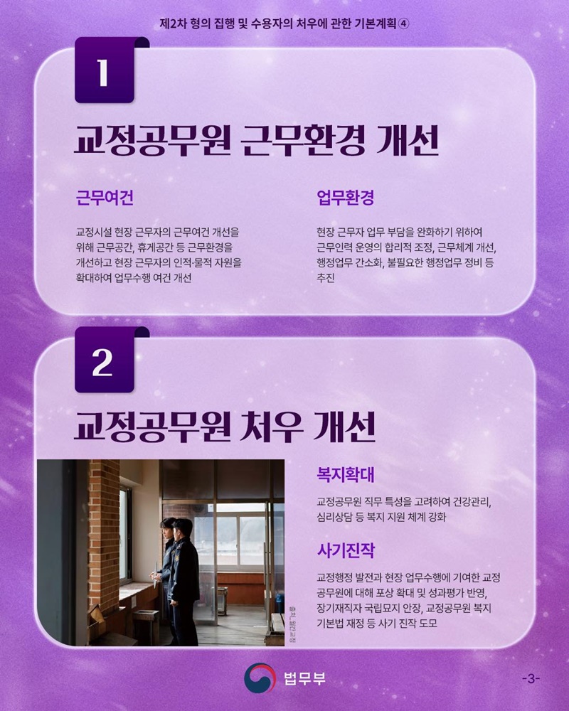 교정 패러다임 전환 ④ 교정공무원 처우 개선