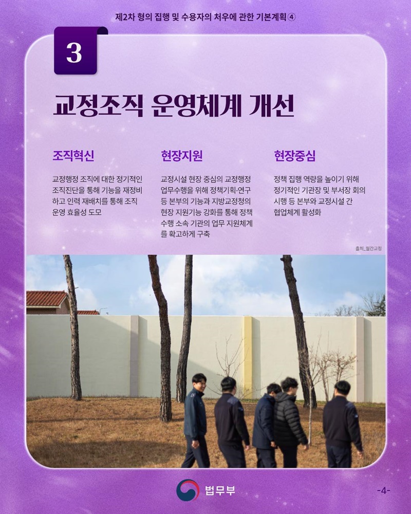 교정 패러다임 전환 ④ 교정공무원 처우 개선