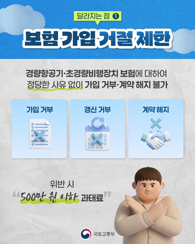 항공보험 제도 개선, 6월 3일부터 시행