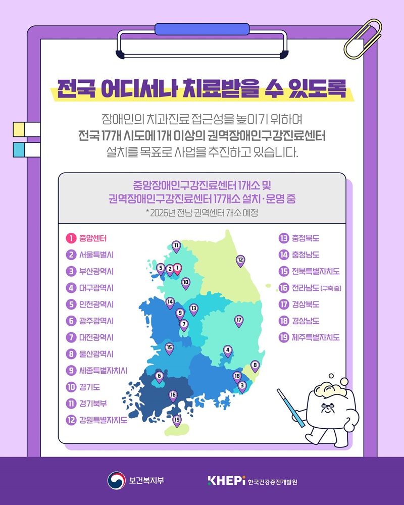 장애인의 구강건강을 위한 장애인구강진료센터 함께 알아볼까요?