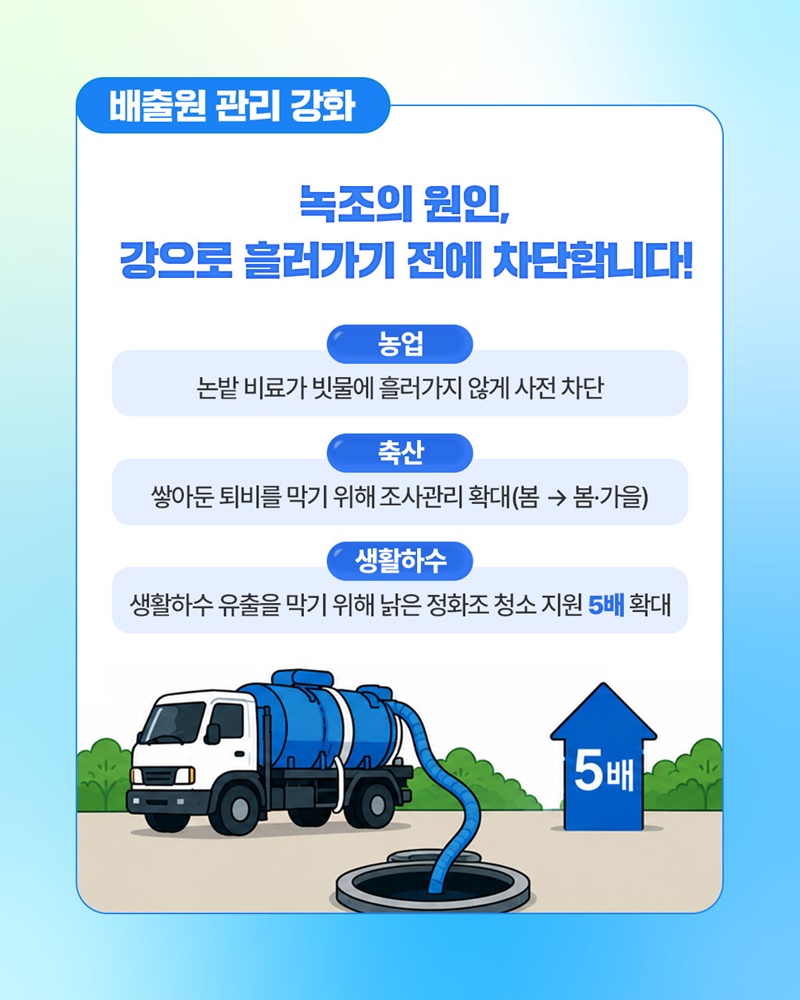 녹조가 오기 전 기후부가 먼저 움직입니다