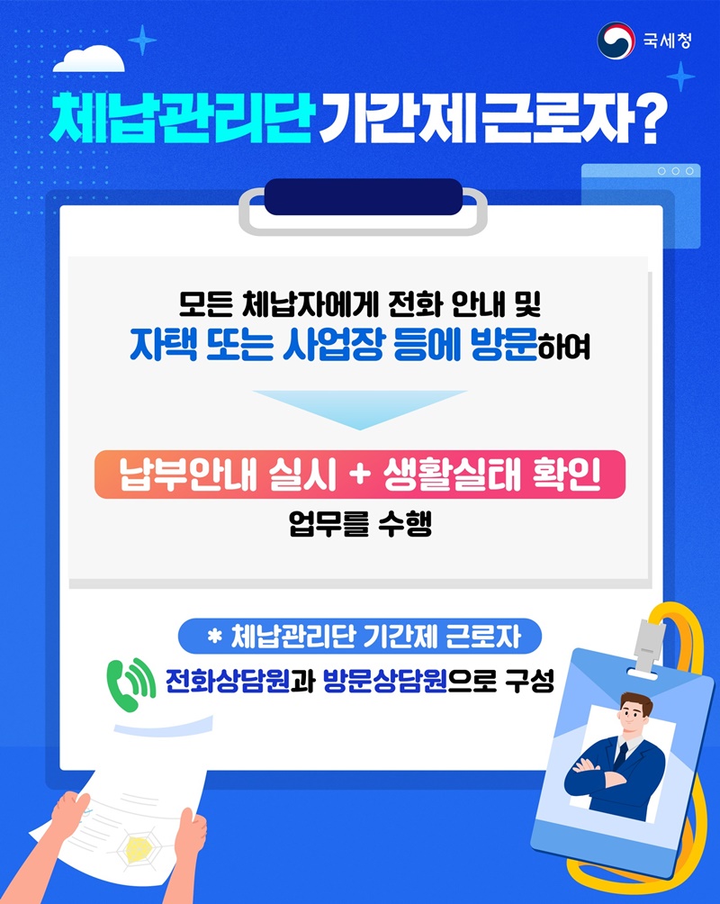 국세체납관리단·국세외수입체납관리단 기간제 근로자 모집