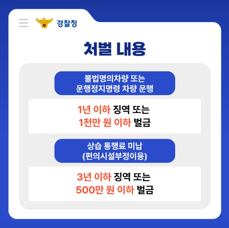 끝까지 추적하는 상습 체납 차량 단속