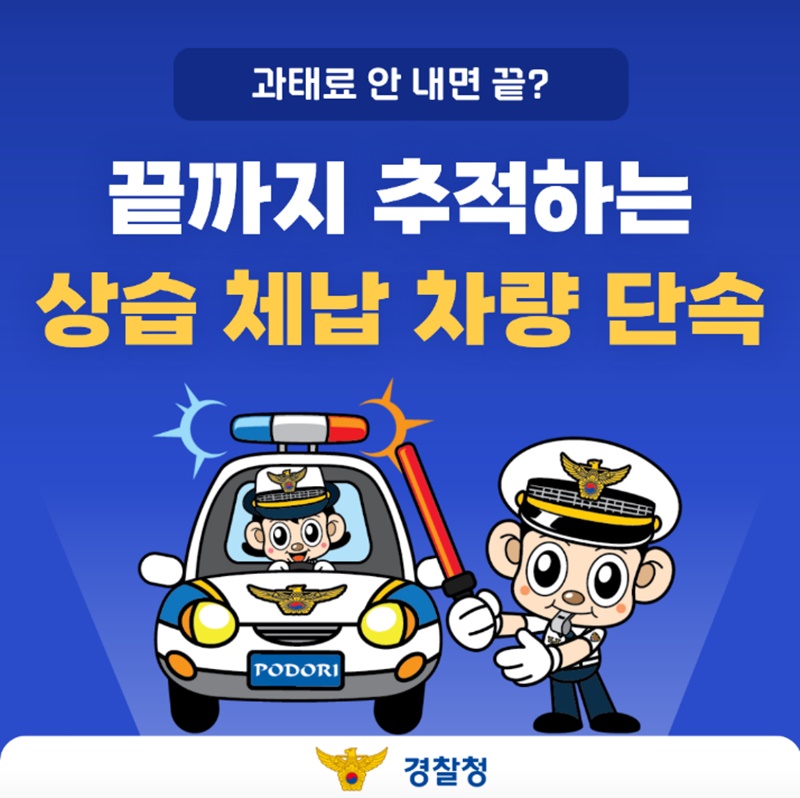 끝까지 추적하는 상습 체납 차량 단속