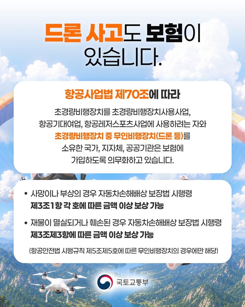 드론 사고도 보험이 가능한가요?