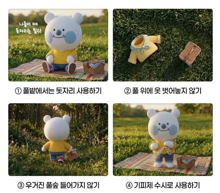 야외활동 중 예방수칙(질병관리청)