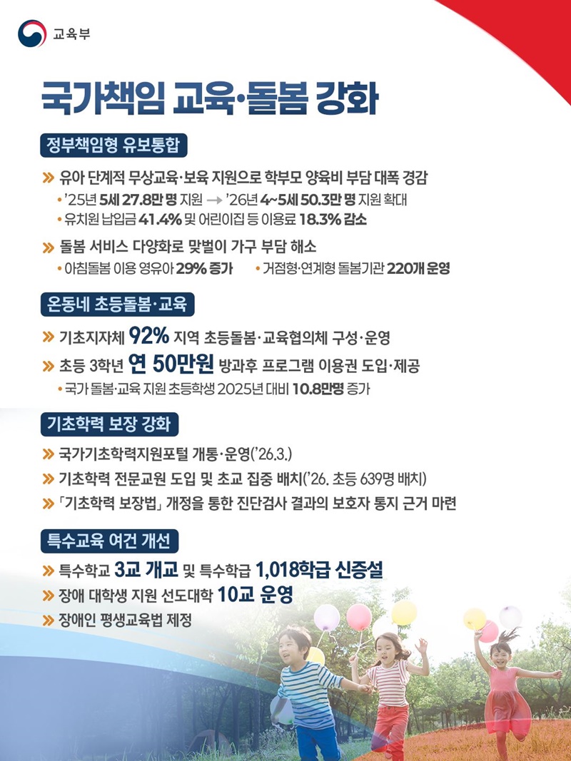 국가가 책임지고 기본이 튼튼한 교육 실현
