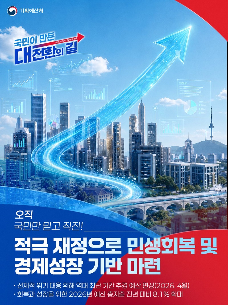 적극 재정으로 민생회복 및 경제성장 기반 마련