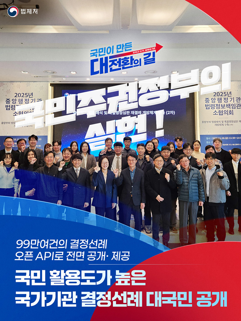 국민 활용도가 높은 국가기관 결정선례 대국민 공개 하단내용 참조