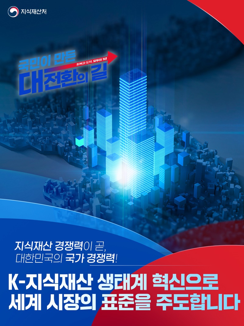 지식재산 경쟁력이 곧, 대한민국의 국가 경쟁력! 하단내용 참조