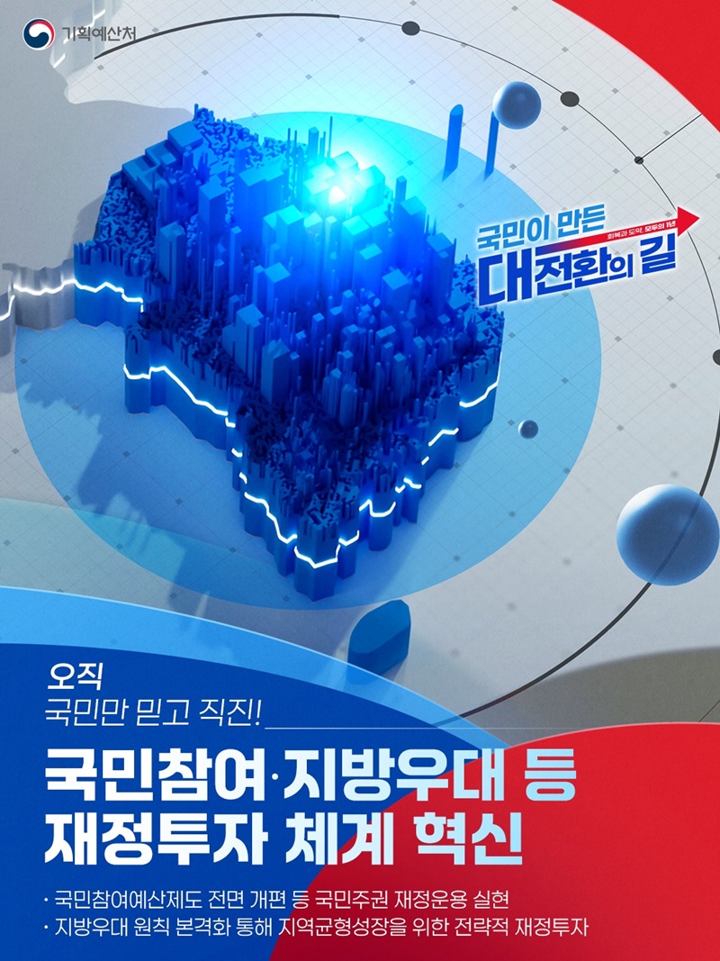 국민참여·지방우대 등 재정투자 체계 혁신
