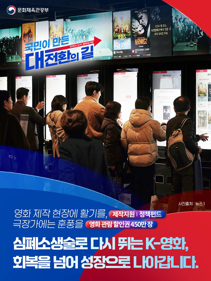 영화 제작 현장에 활기를, 극장가에는 훈풍을 하단내용 참조