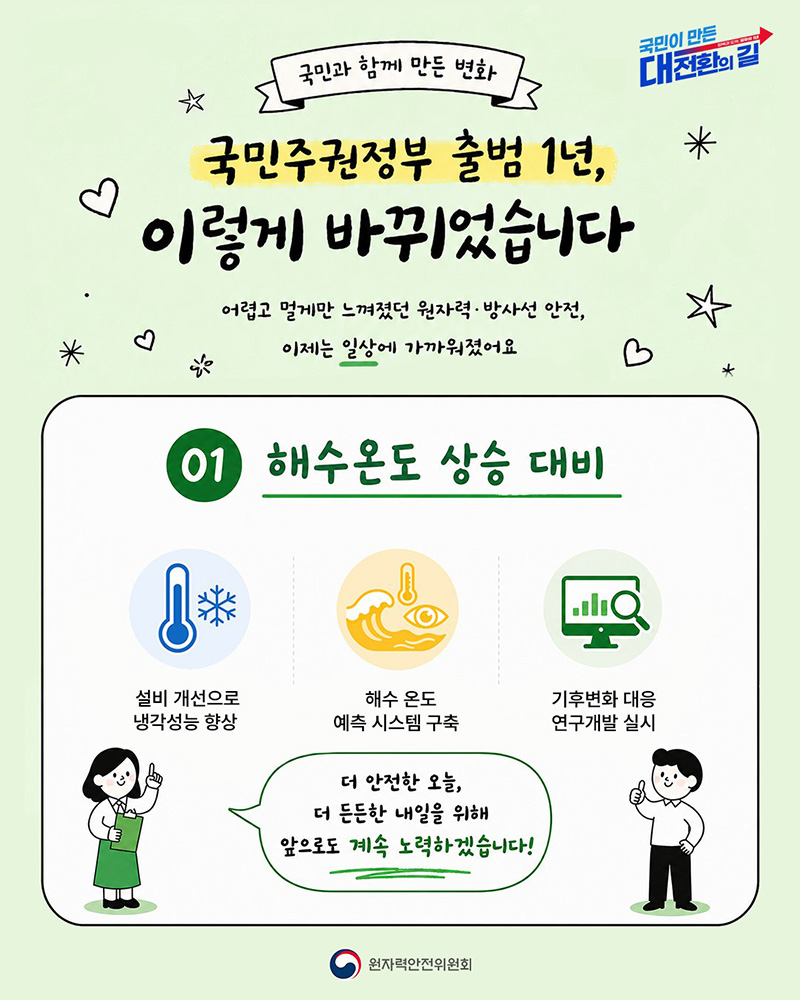해수온도 상승 대비 하단내용 참조