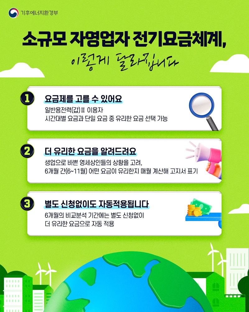 자영업자 사장님들, 전기요금제 골라드립니다
