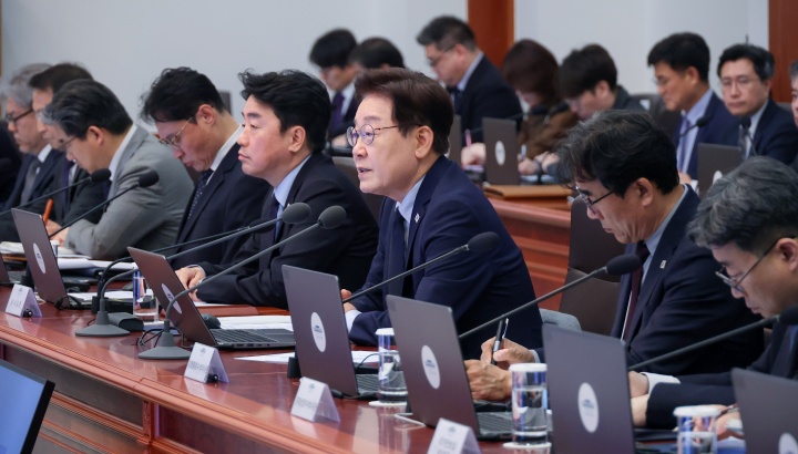 이재명 대통령이 28일 청와대에서 열린 수석보좌관회의에서 발언하고 있다.(ⓒ뉴스1, 무단 전재-재배포 금지)