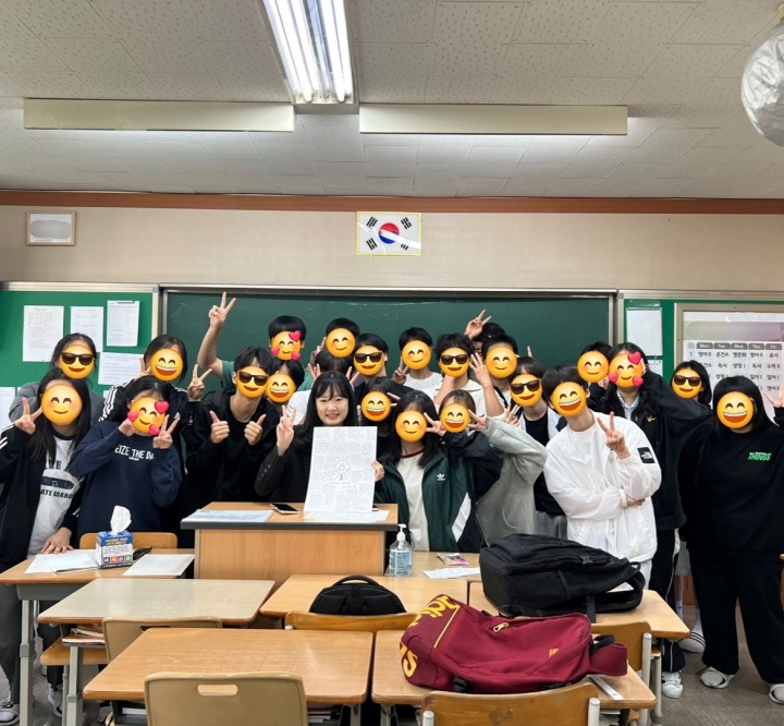 첫 제자들과 함께 찍었던 사진. (본인촬영)