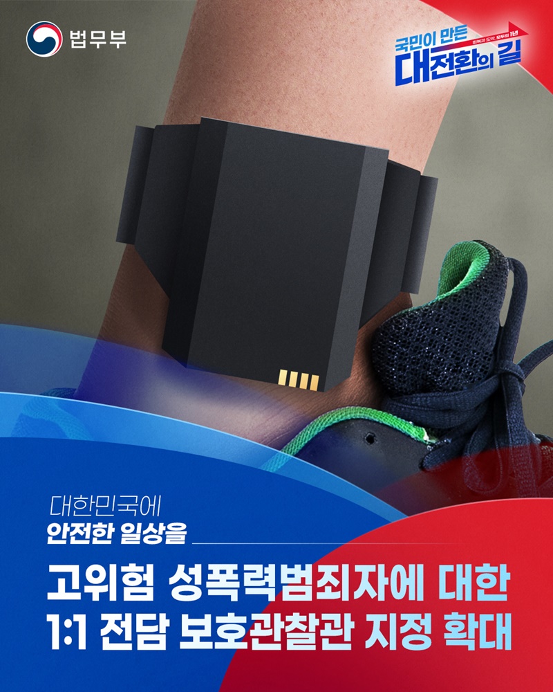 고위험 성폭력범죄자에 대한 1:1 전담 보호관찰관 지정 확대