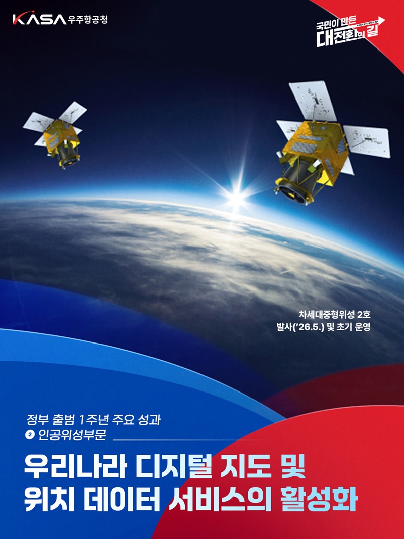 정부 출범 1주년 주요 성과 ② 인공위성부문