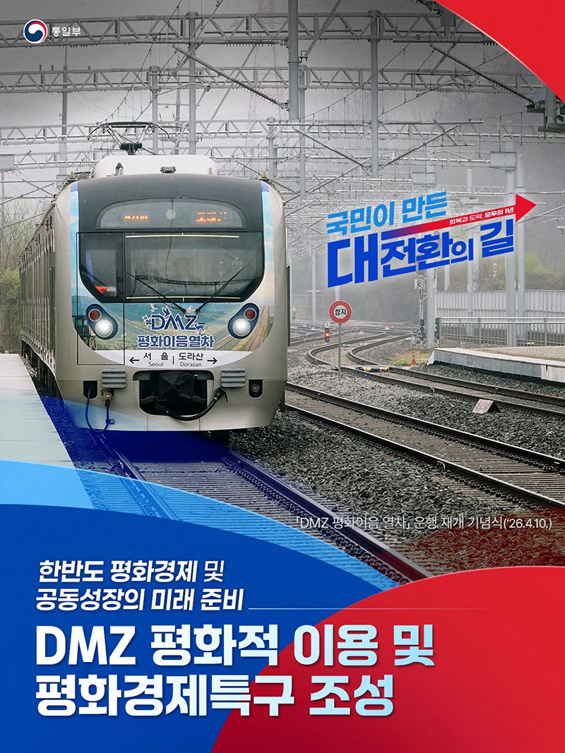 한반도 평화경제 및 공동성장의 미래 준비 하단내용 참조