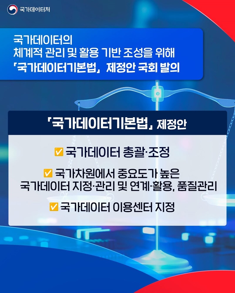국가데이터기본법 제정안 발의
