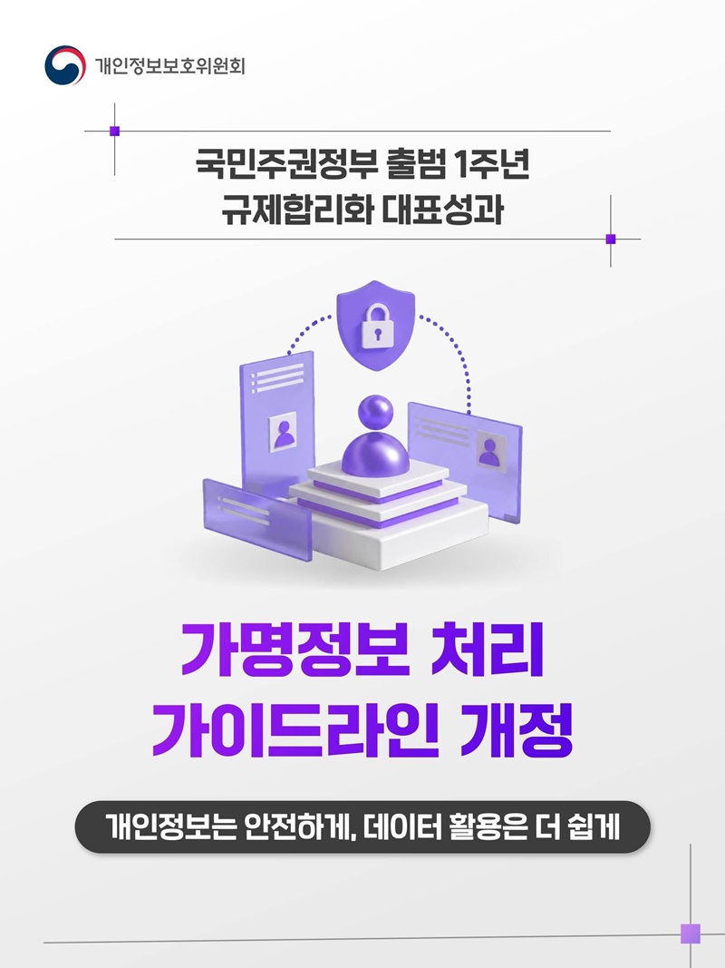 개인정보는 안전하게, 데이터 활용은 더 쉽게!