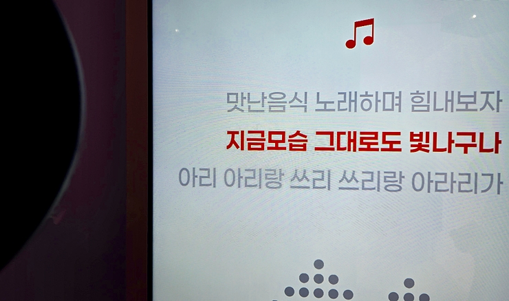 당신의 아리랑 프로그램을 통해 나만의 아리랑을 만들었다. (본인촬영)