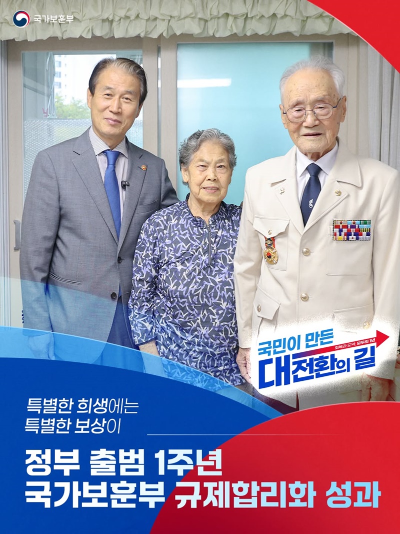 특별한 희생에는 특별한 보상이…국가보훈부 규제합리화 성과
