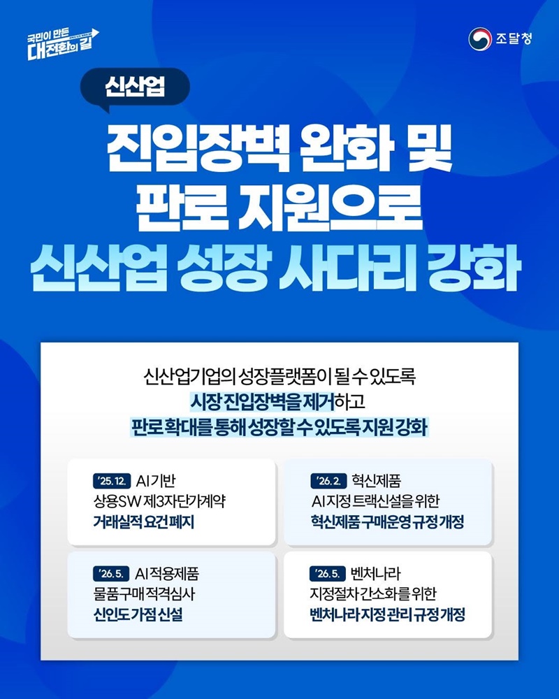 기업 성장·경제 대도약을 지원하는 공공조달 규제합리화