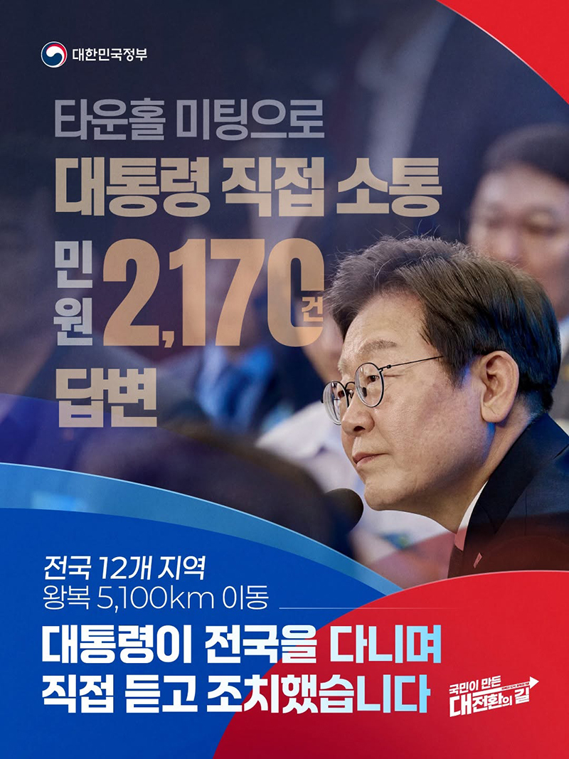 타운홀 미팅으로 대통령 직접 소통 하단내용 참조