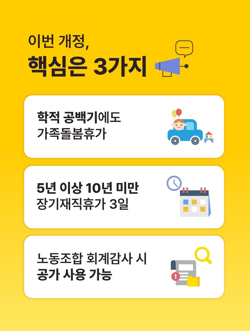 자녀·손자녀 학적 공백기 돌봄 공백 해소