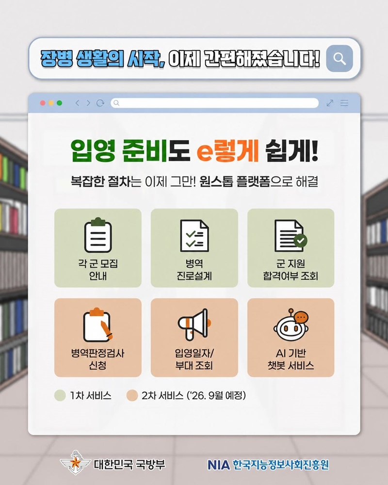 군 입대 준비 스트레스 제로!