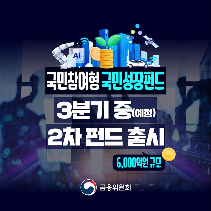 국민참여형 국민성장펀드 3분기 중 2차 펀드 출시(예정)