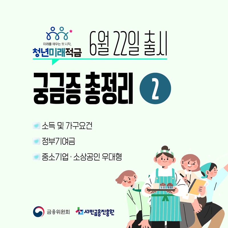 청년미래적금 6월 22일 출시, 궁금증 총정리 ②