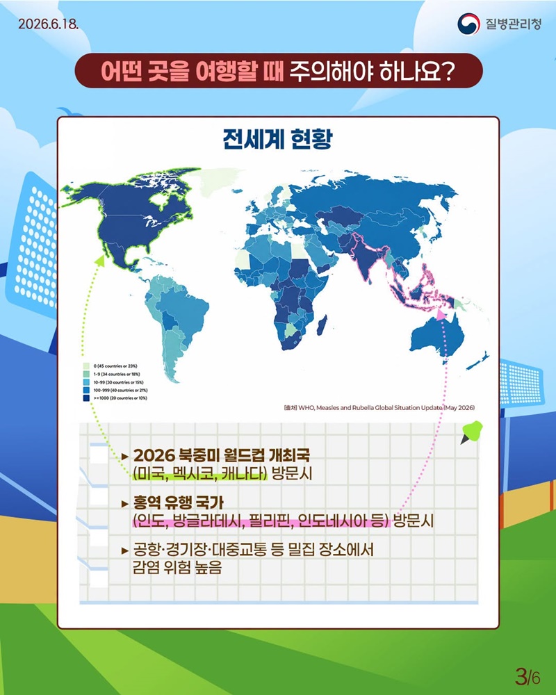 홍역 미리 알고, 더 건강하게 다녀오세요