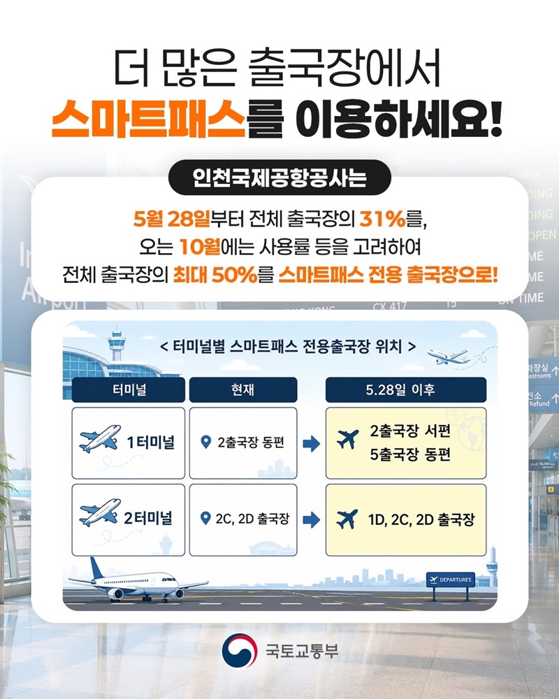 이제 출국도 더 스마트하게!