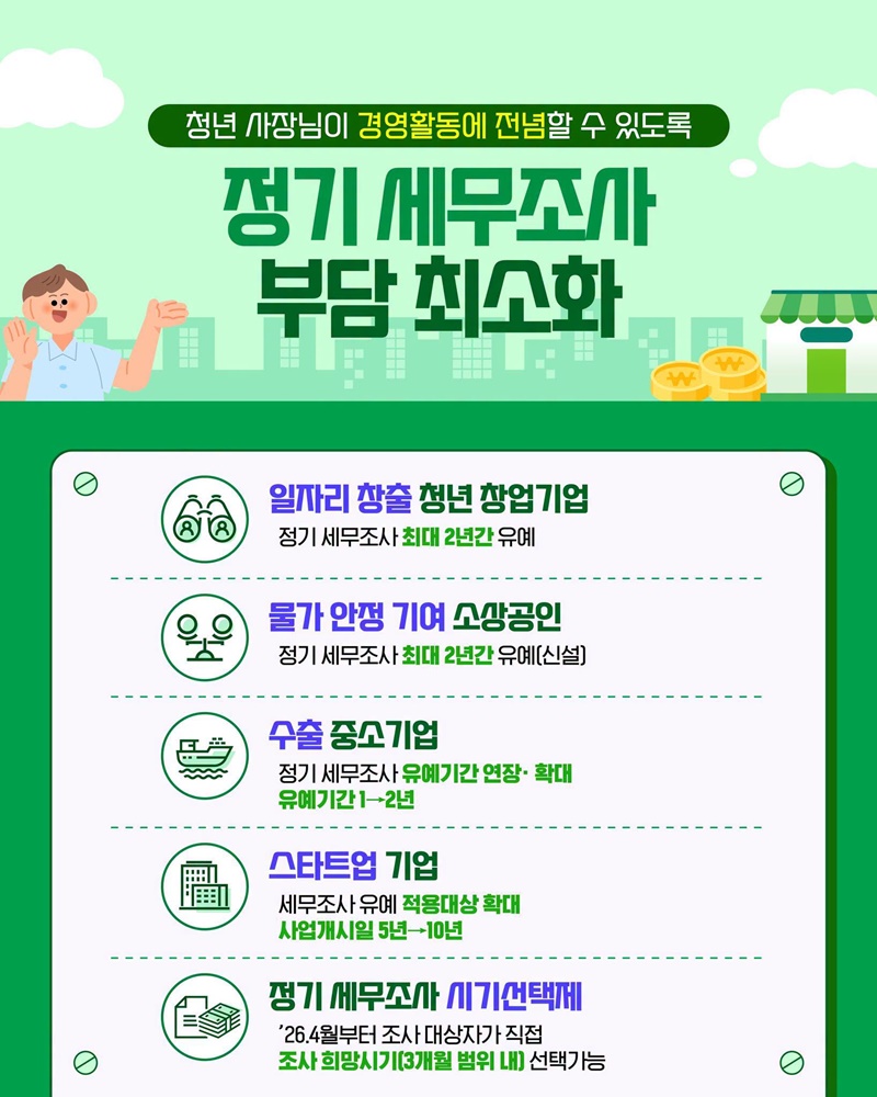 청년 사장님 창업에만 집중하세요~!