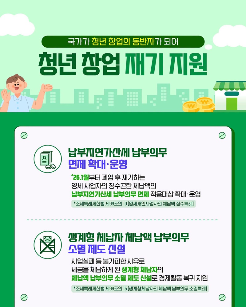 청년 사장님 창업에만 집중하세요~!
