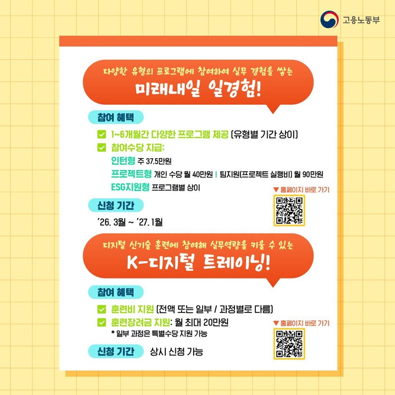 취업준비부터 근속지원까지! 8가지 청년정책