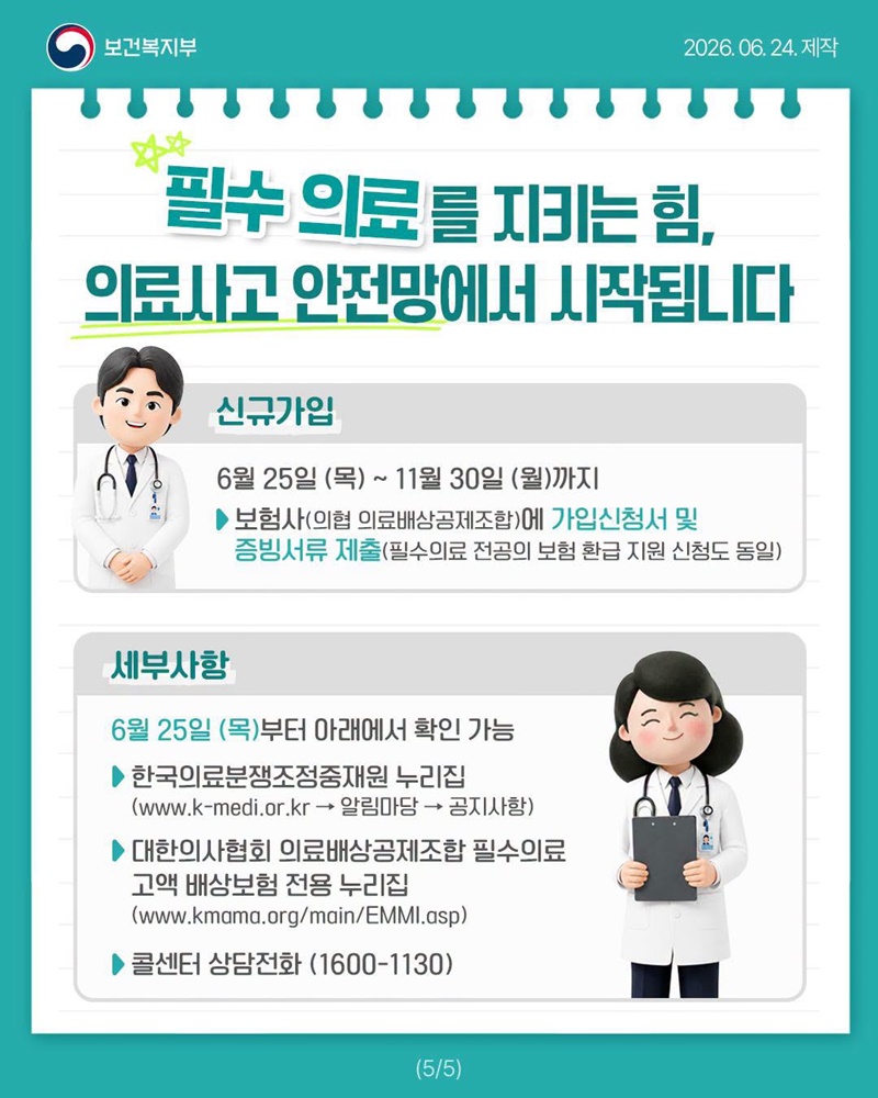 분만·소아·응급 의료사고, 최대 18억 원 국가가 배상 지원