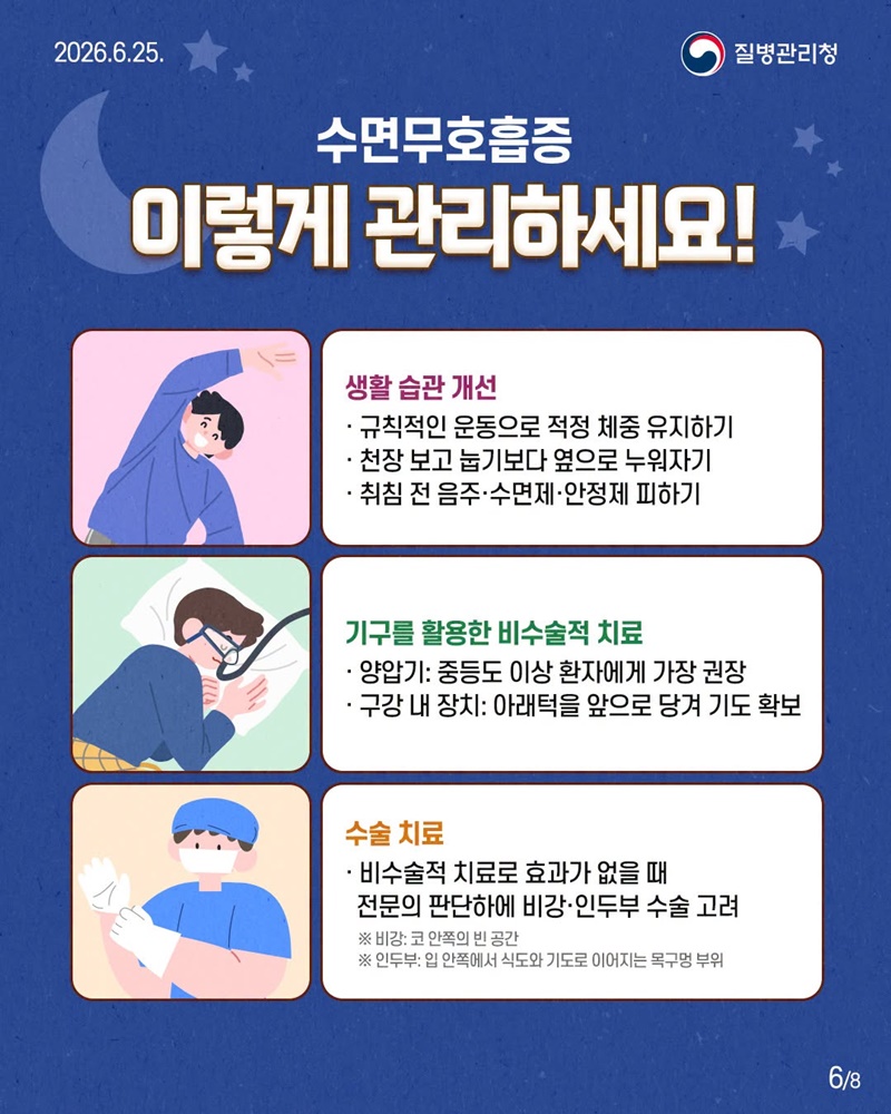 자도 자도 피곤하다면? 수면무호흡증 진단 관리법!