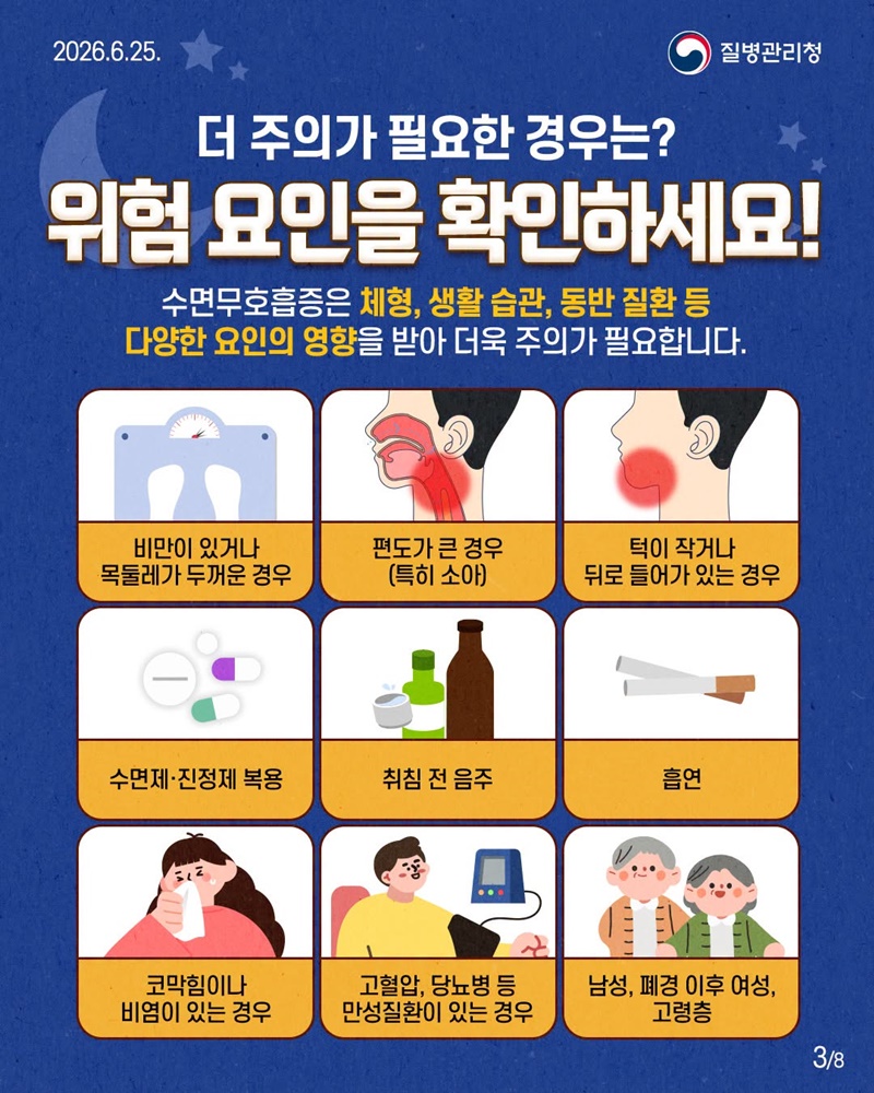 자도 자도 피곤하다면? 수면무호흡증 진단 관리법!