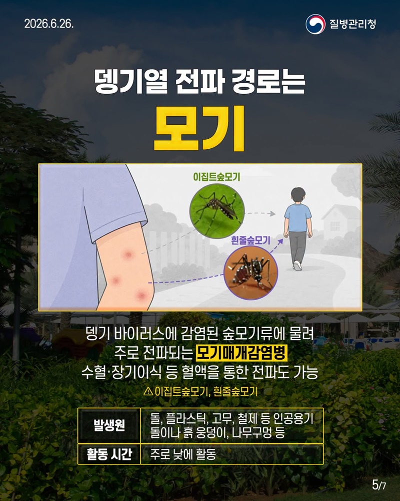 열대·아열대 지역 여행 전 저장 필수