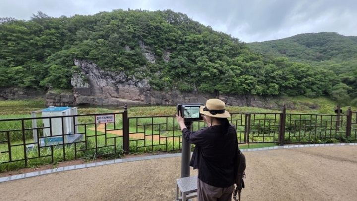 울주 대곡리 반구대 암각화를 직접 보았다. 본인 촬영