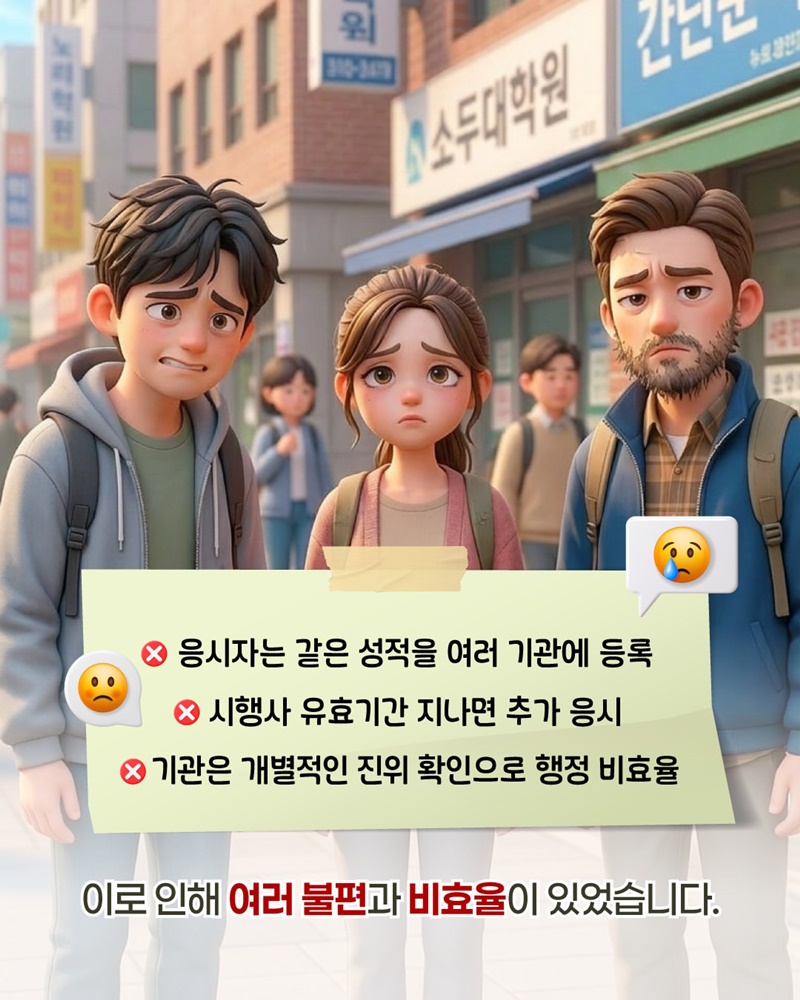 어학성적 1번 등록하고, 최대 5년간 활용!