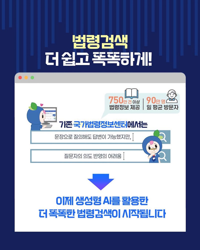 법령검색 이제, 더 쉽게 검색하세요!