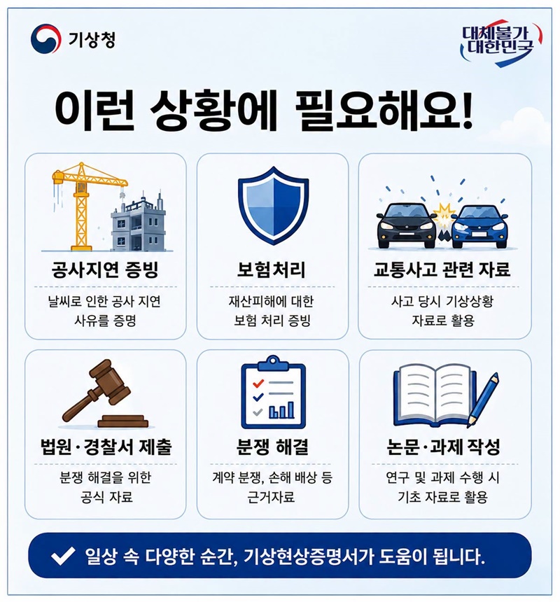 날씨를 증명해야 한다면?