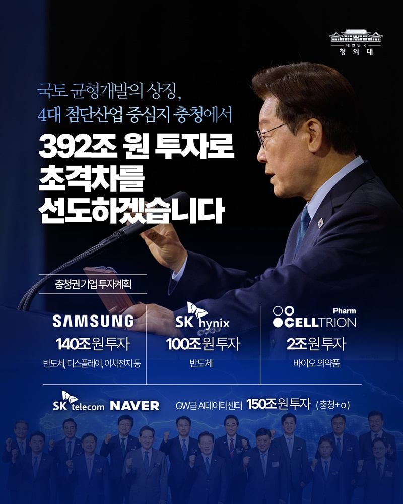 국토 균형 발전의 꿈과 희망, 이곳 충청권입니다